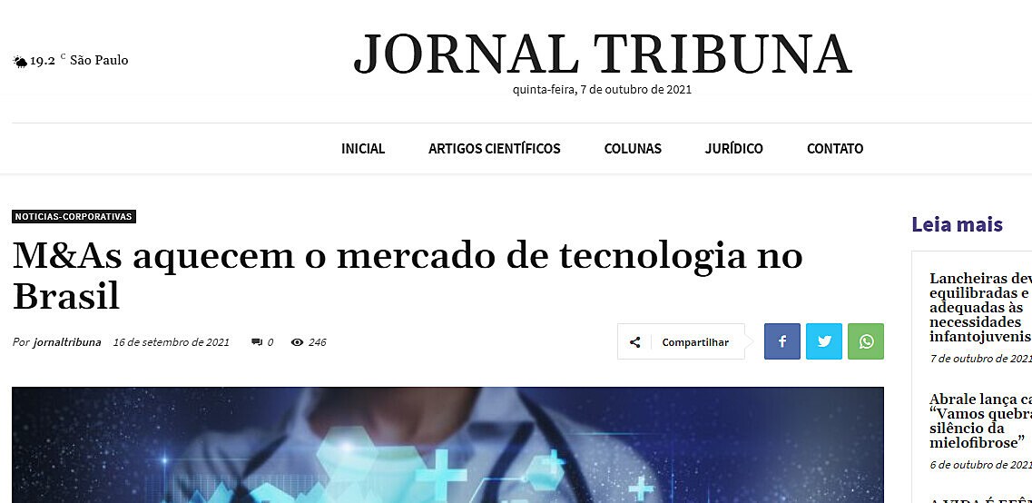 M&As aquecem o mercado de tecnologia no Brasil